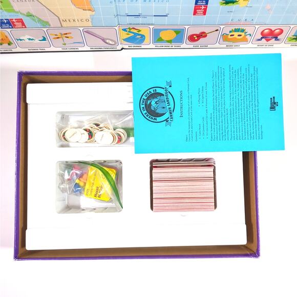 Where in the USA is Carmen Sandiego? Board Game Complete University Games 1993 - Picture 5 of 7